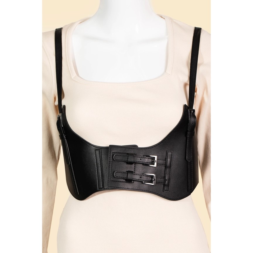 Suspender Harness Leather Belt
