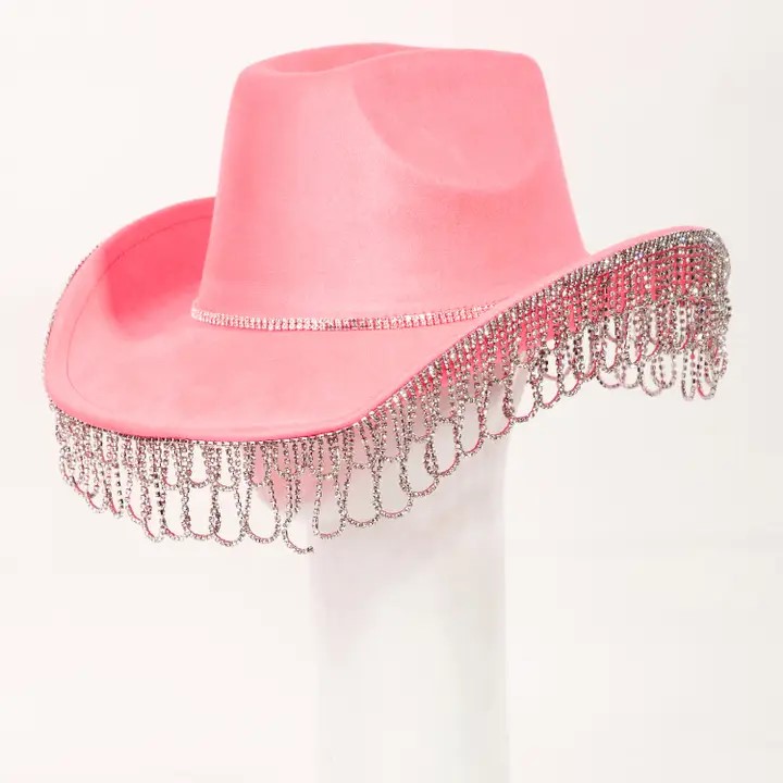Rhinestone Fringe Cowboy Hat