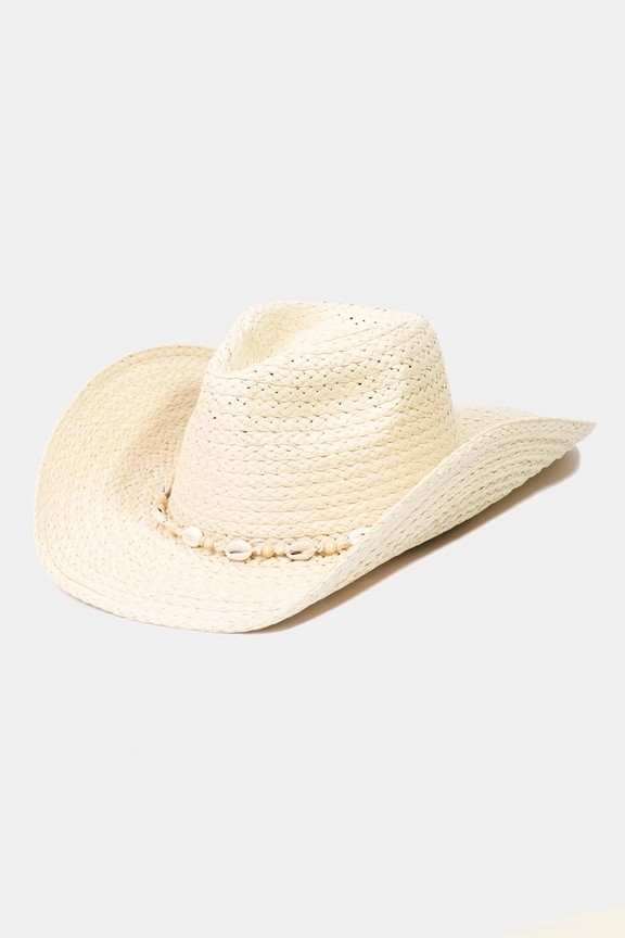Straw Braided Cowboy Hat
