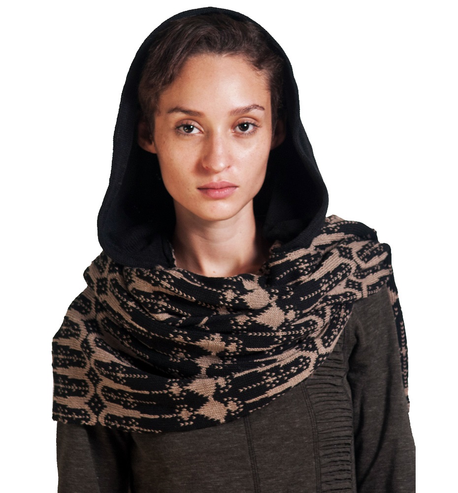 Hoodie Scarf (Black)