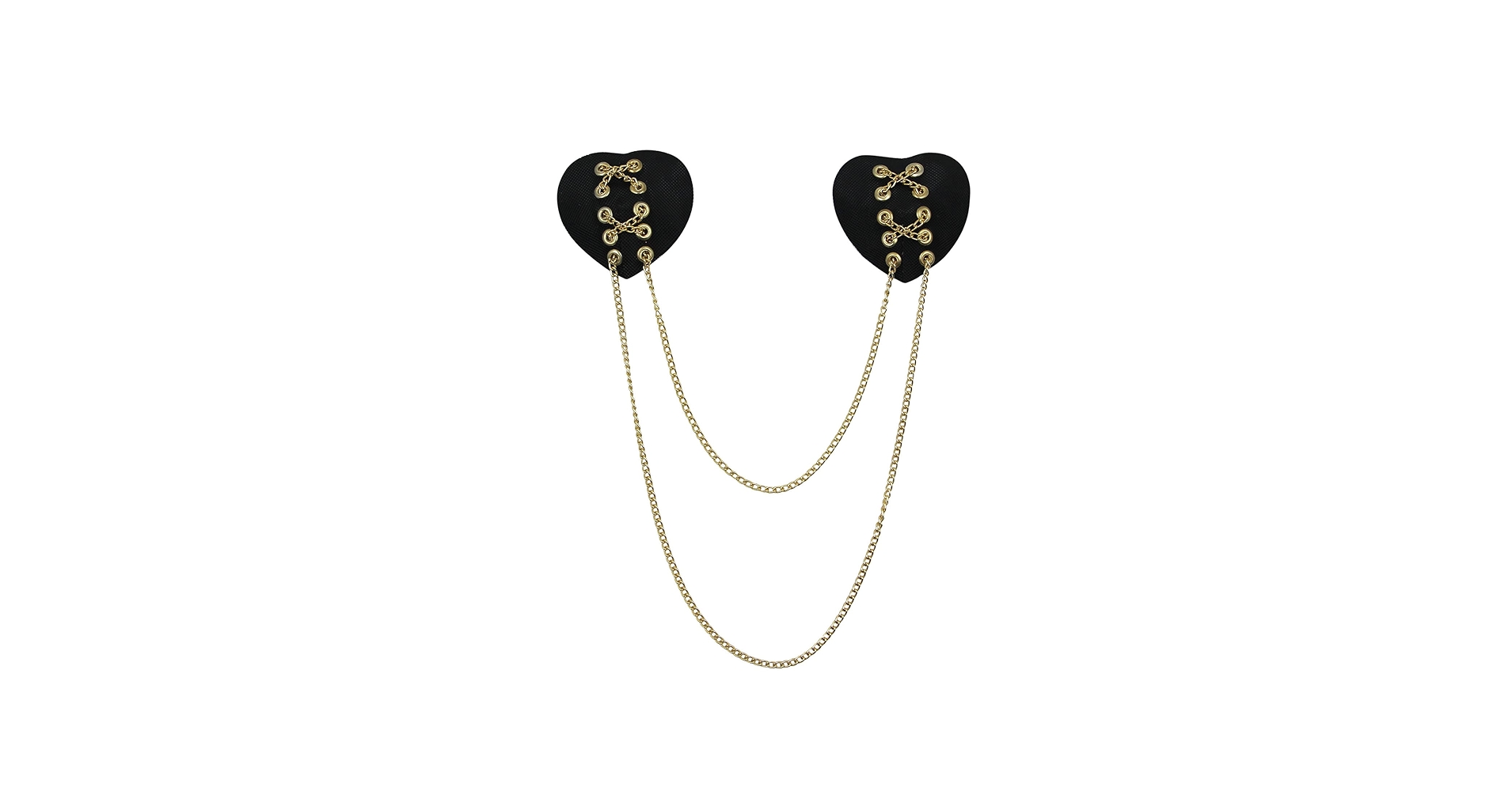 Heart with Gold Chains