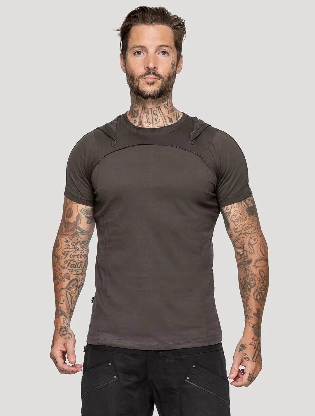 Shelter Hooded Tee (Olive)