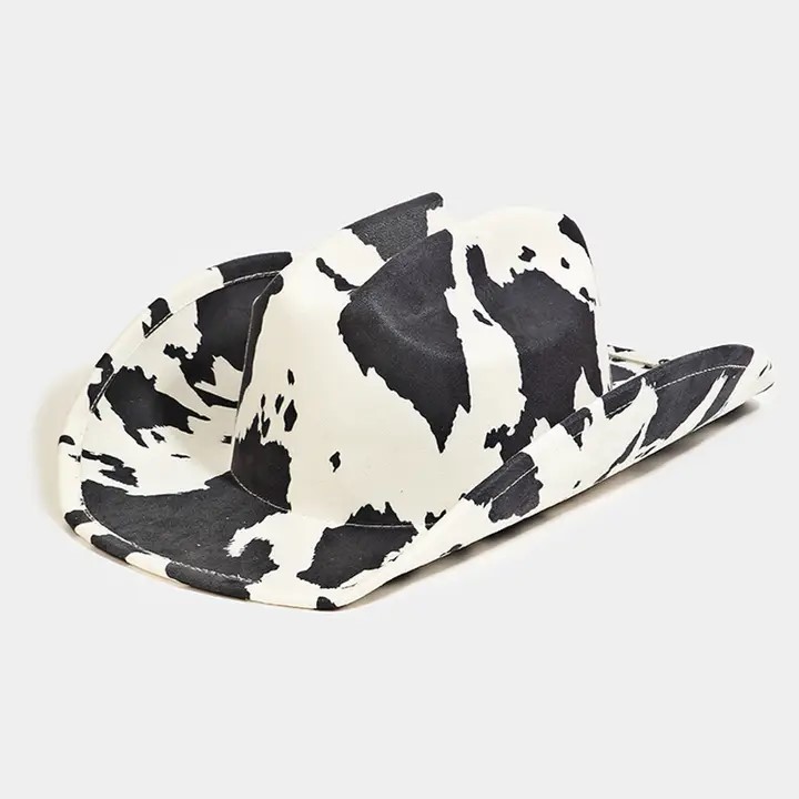Cow Print Cowboy Hat