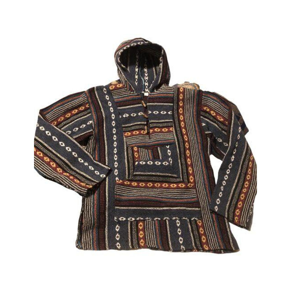 Aztec Woven Baja Hoodie